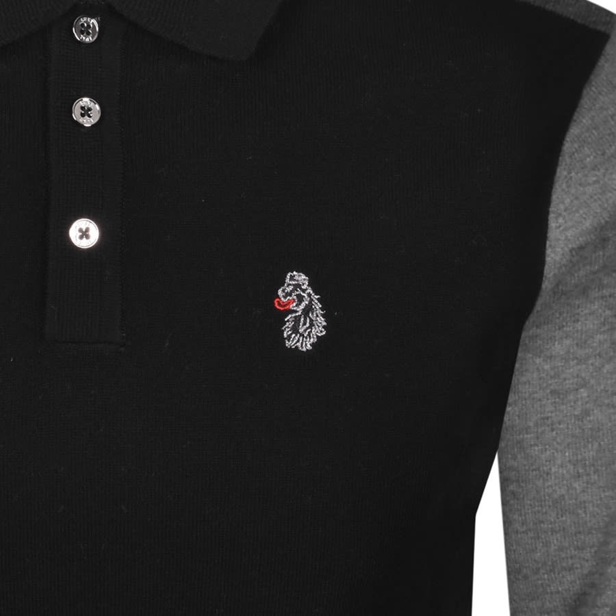 Alternative Image for ProductLuke 1977 Ross Polo Knit Jumper Black3